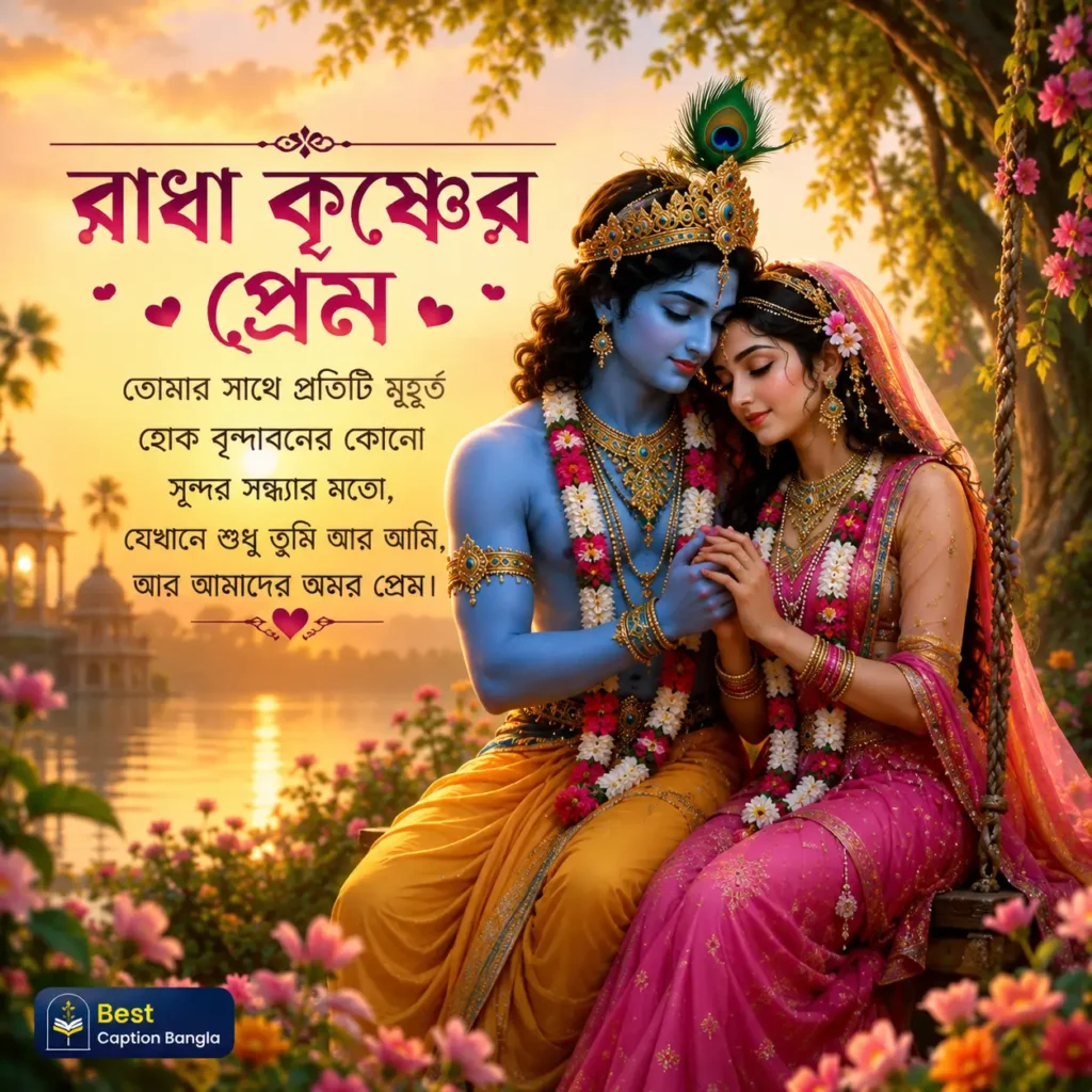 রাধা কৃষ্ণের প্রেমের ক্যাপশন