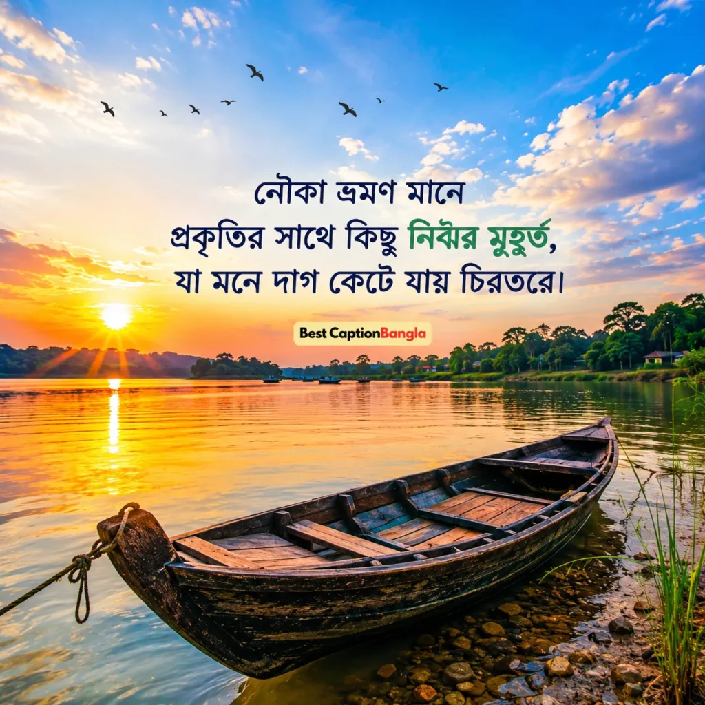 নৌকা নিয়ে ক্যাপশন