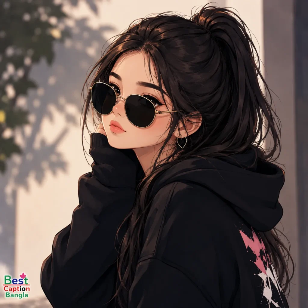 Cute Girl Cartoon Attitude