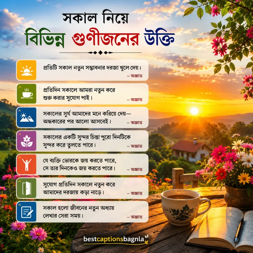 শুভ সকাল স্ট্যাটাস