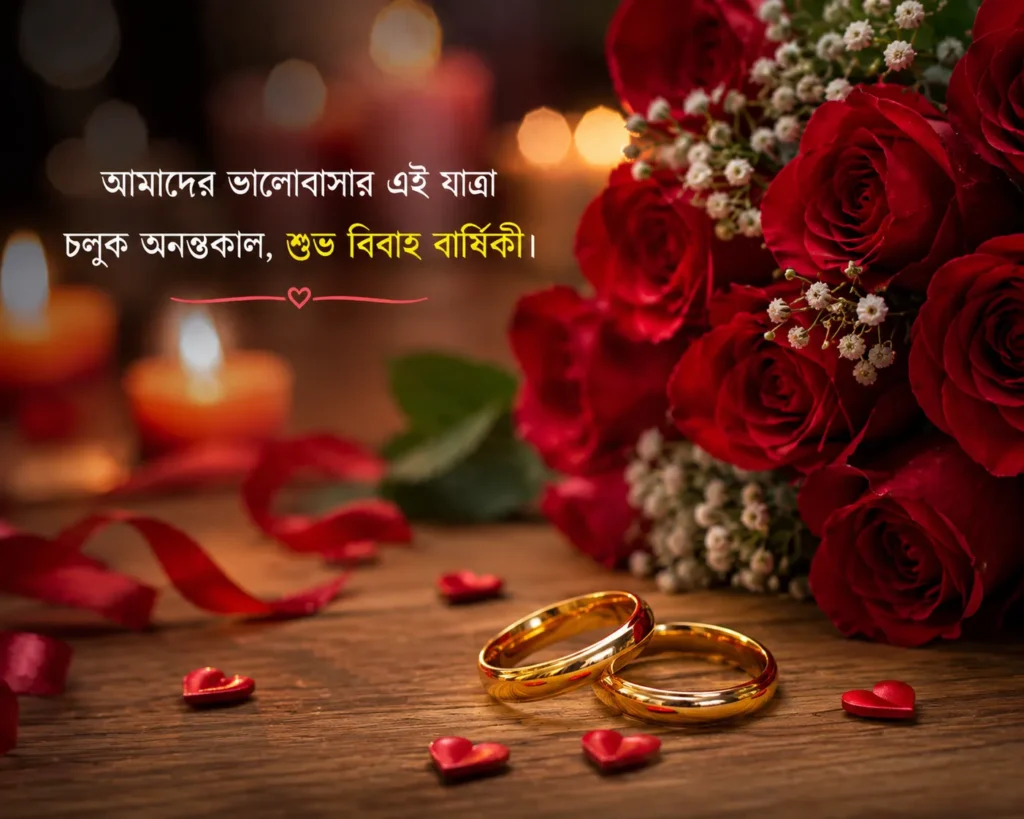 বিবাহ বার্ষিকী স্ট্যাটাস