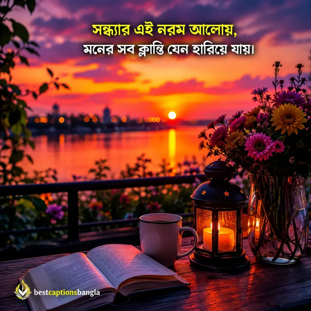 সন্ধ্যা নিয়ে ক্যাপশন