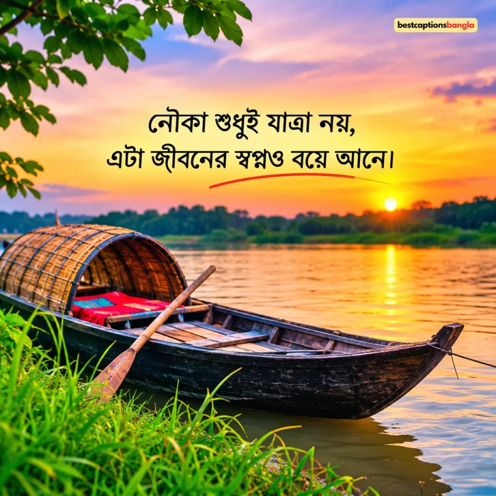 নৌকা নিয়ে ক্যাপশন