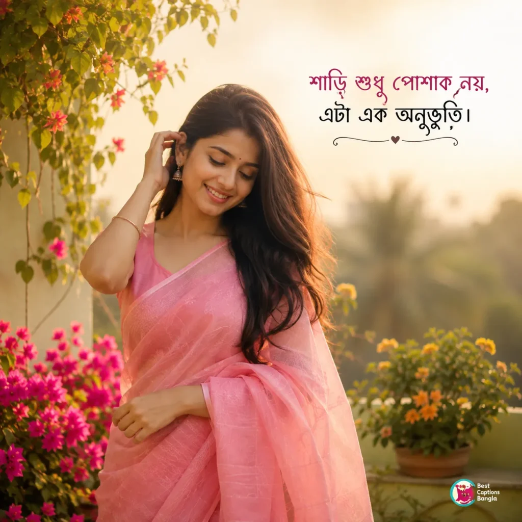 শাড়ি পরা ছবি নিয়ে স্ট্যাটাস