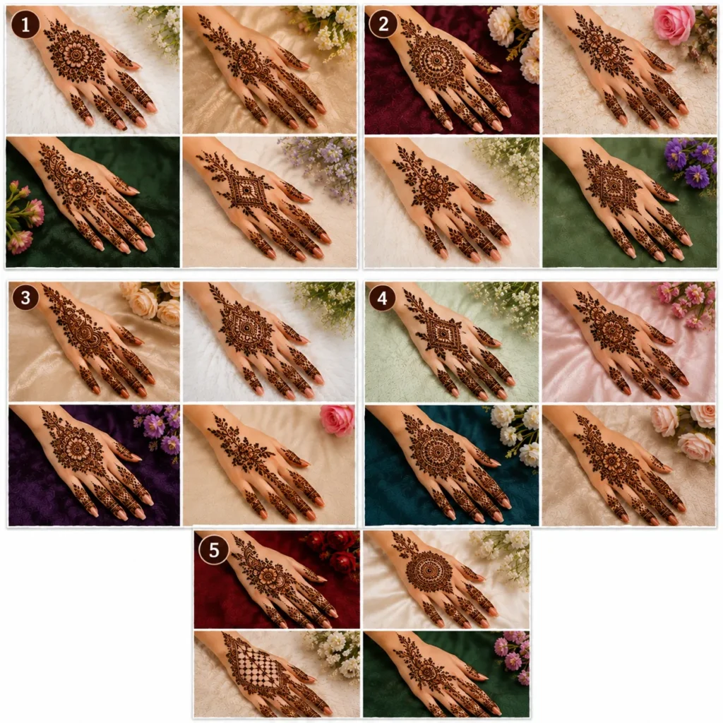 Easy mehendi design for hands