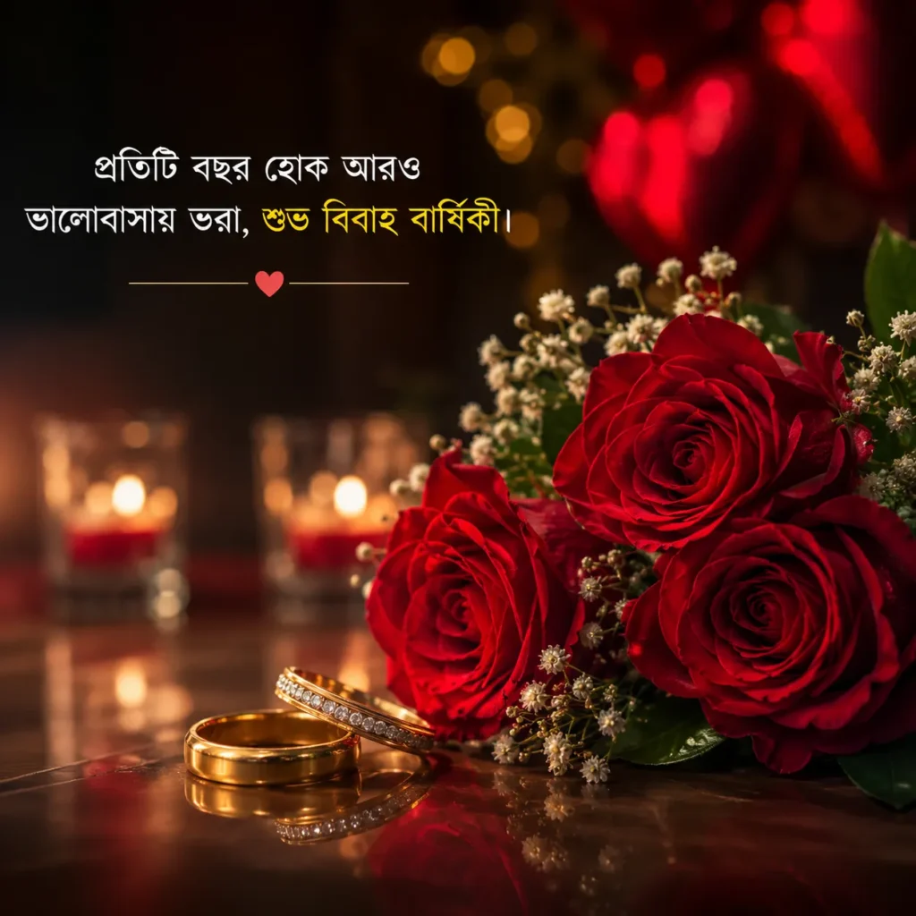 বিবাহ বার্ষিকী স্ট্যাটাস