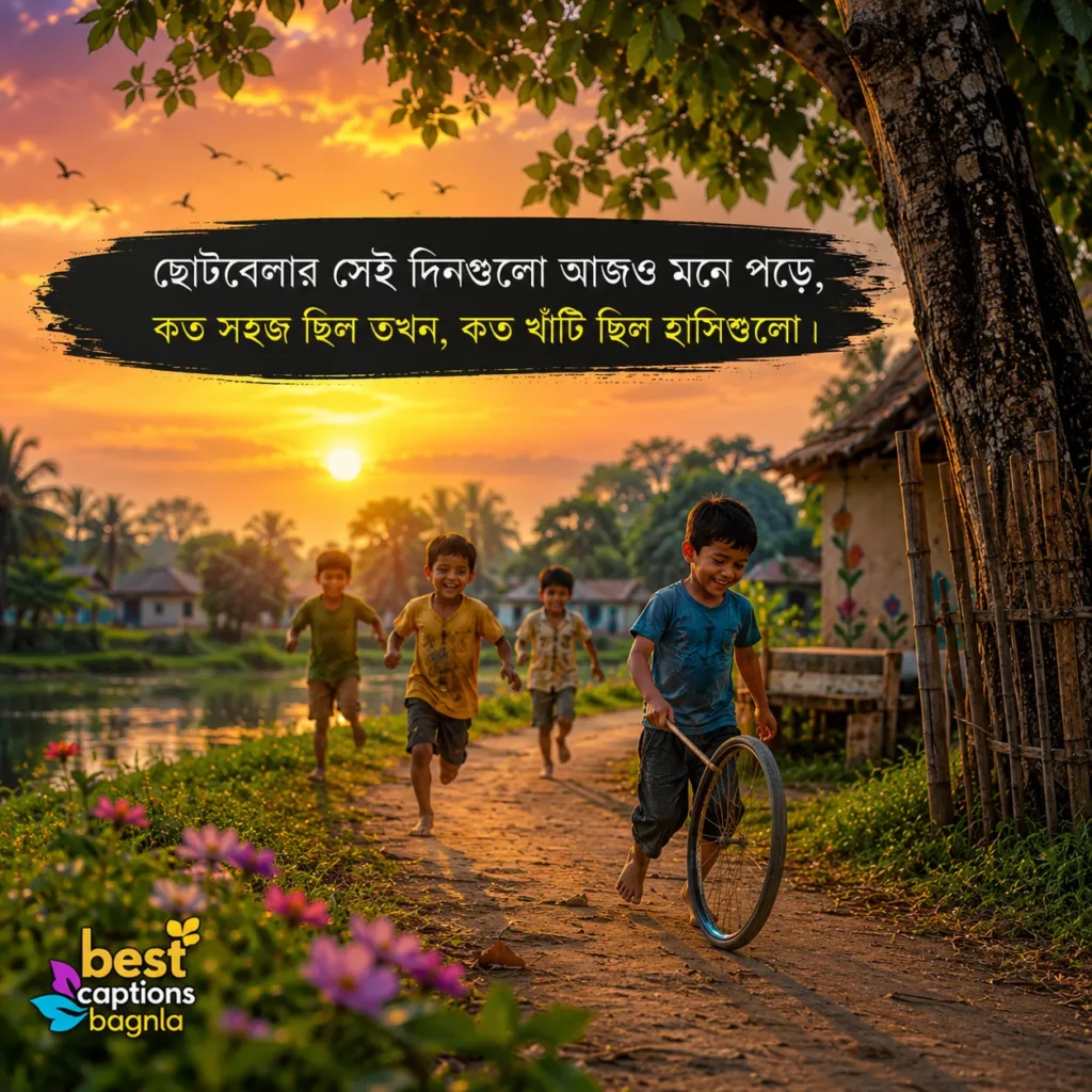 শৈশব নিয়ে ক্যাপশন