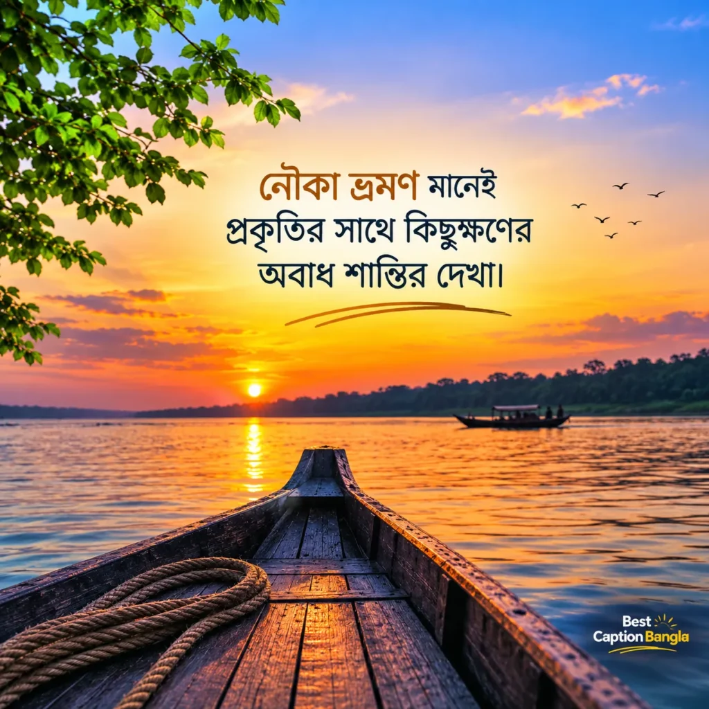 নৌকা নিয়ে ক্যাপশন