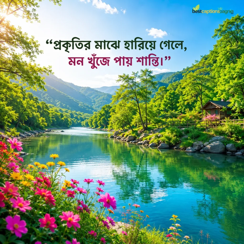 প্রকৃতি নিয়ে ক্যাপশন