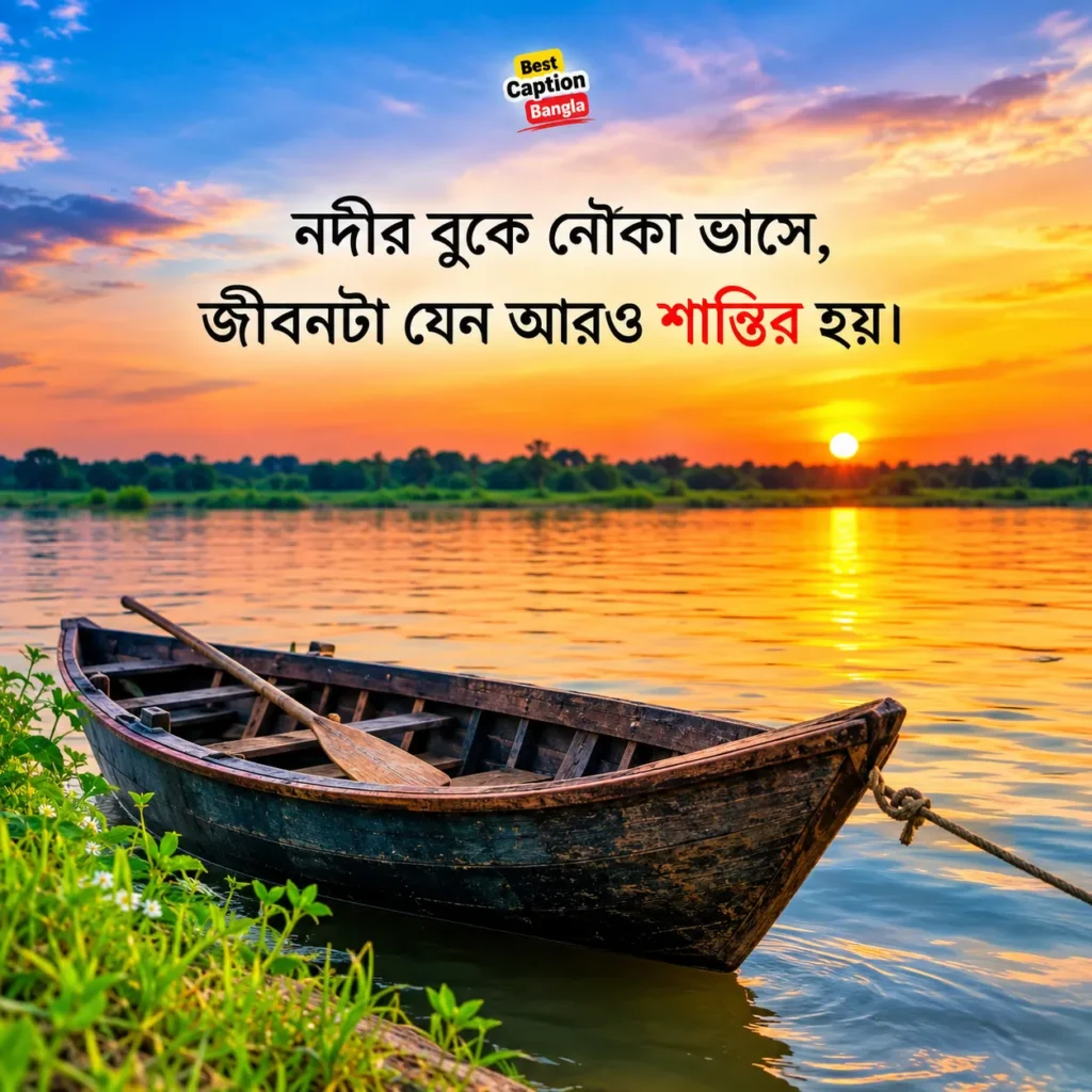 নৌকা নিয়ে ক্যাপশন