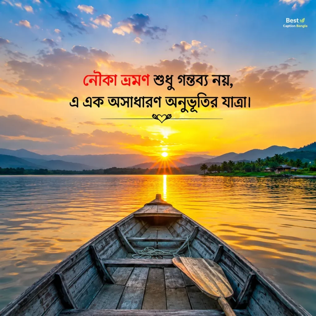 নৌকা নিয়ে ক্যাপশন