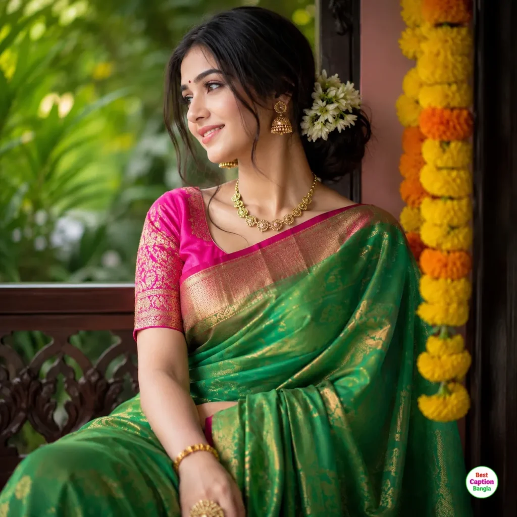শাড়ি পরা সুন্দর নারী