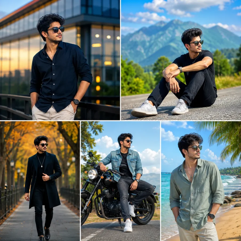 ছেলেদের ছবি তোলার পোজ