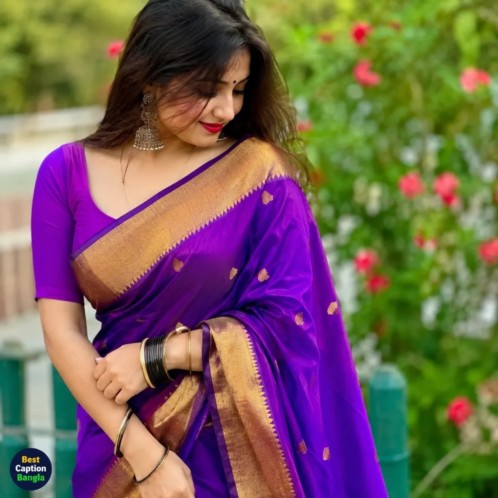 Beautiful girl wearing a saree