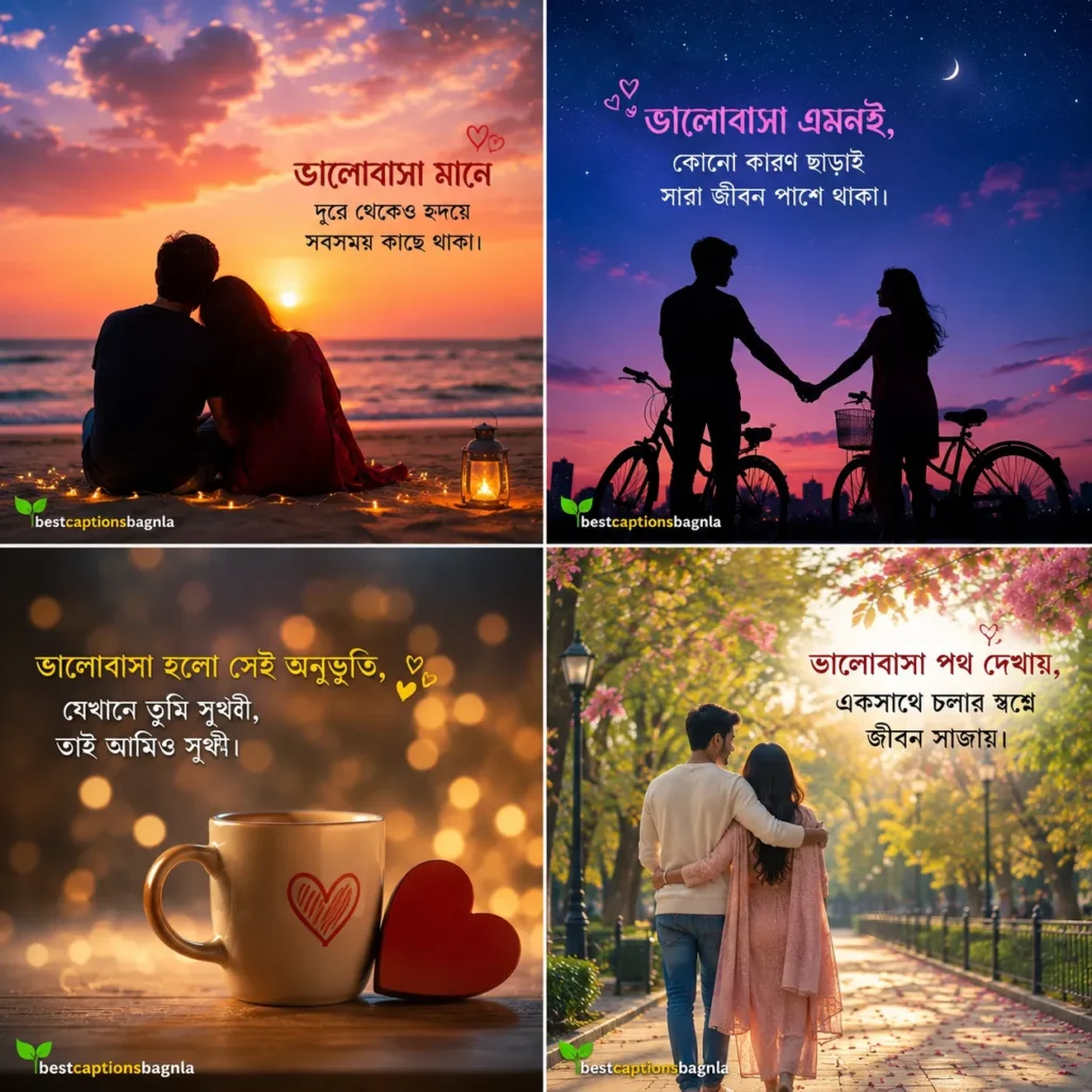ভালোবাসা নিয়ে ক্যাপশন