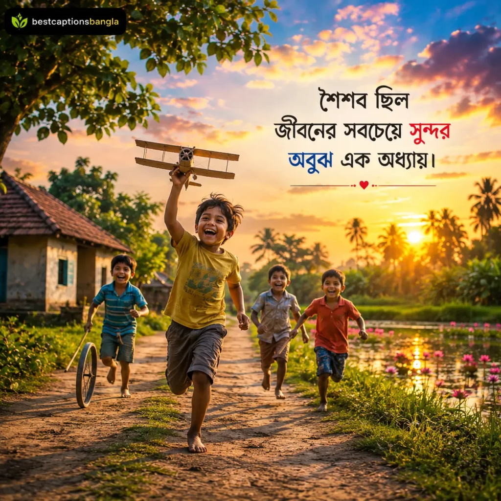 শৈশব নিয়ে ক্যাপশন