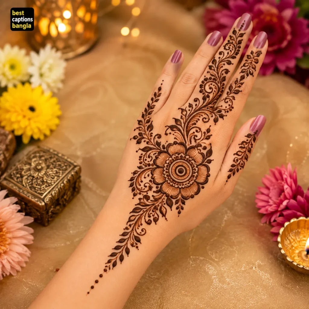 Easy mehendi design for hands