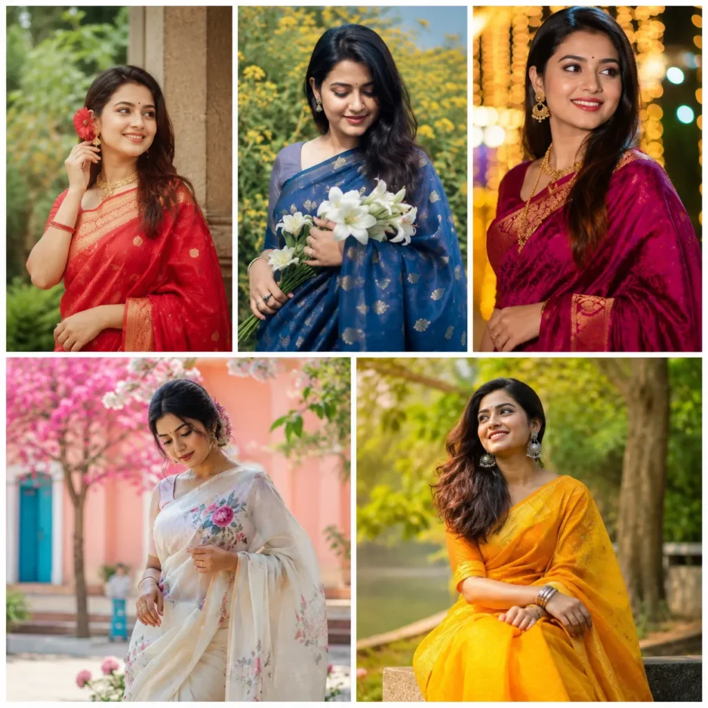 girl wearing a saree
