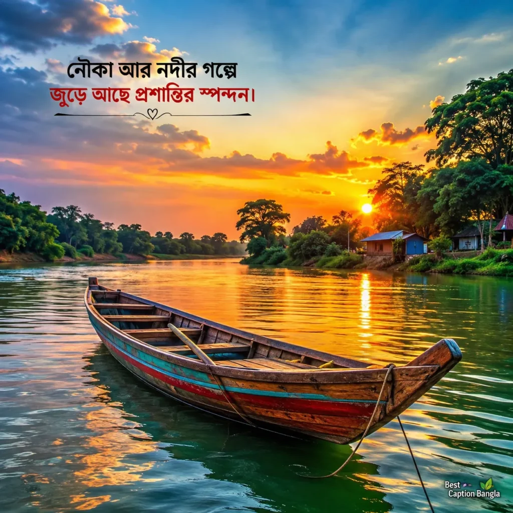 নৌকা নিয়ে ক্যাপশন