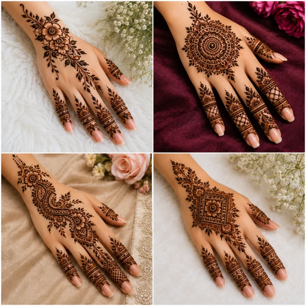 Easy mehendi design for hands