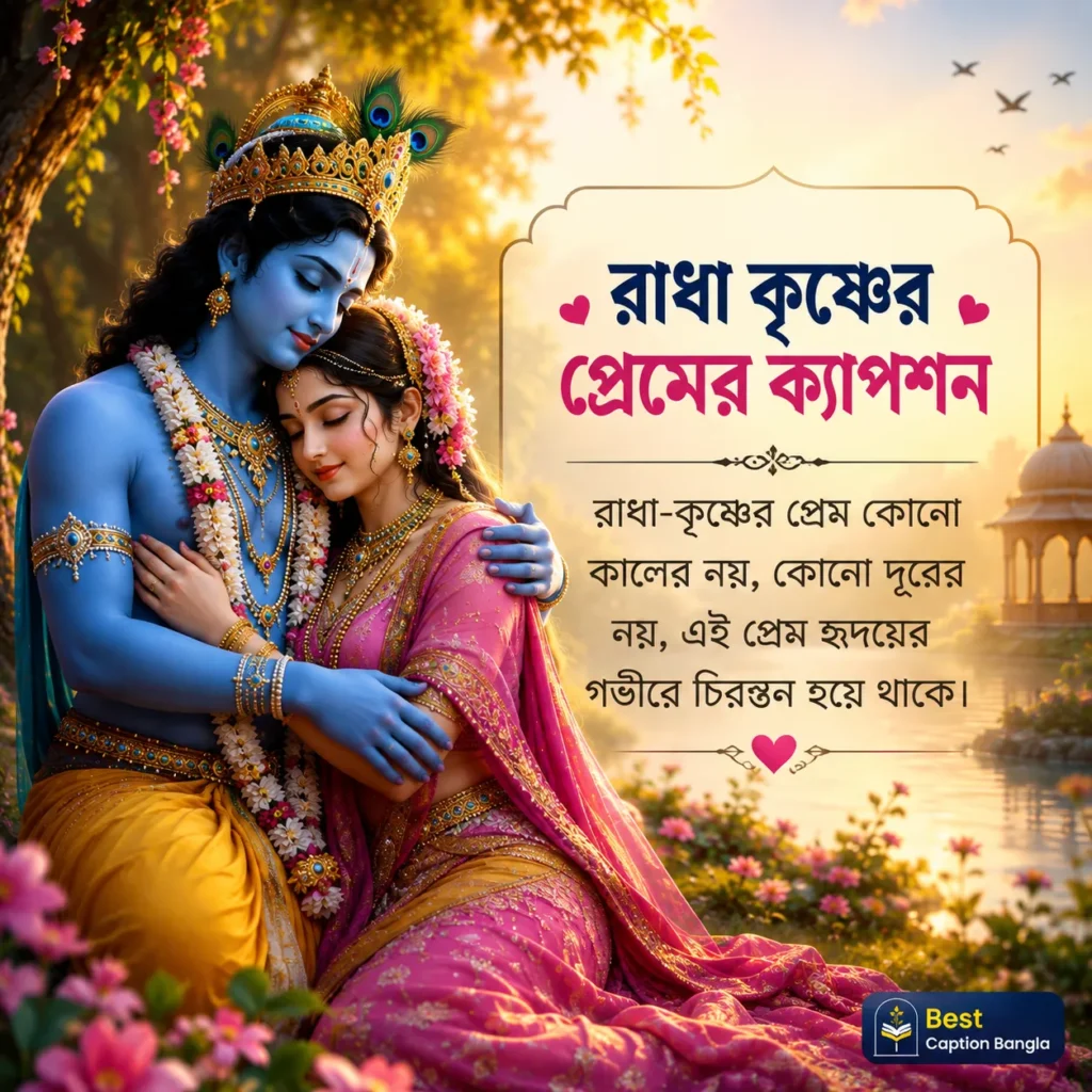 রাধা কৃষ্ণের প্রেমের ক্যাপশন