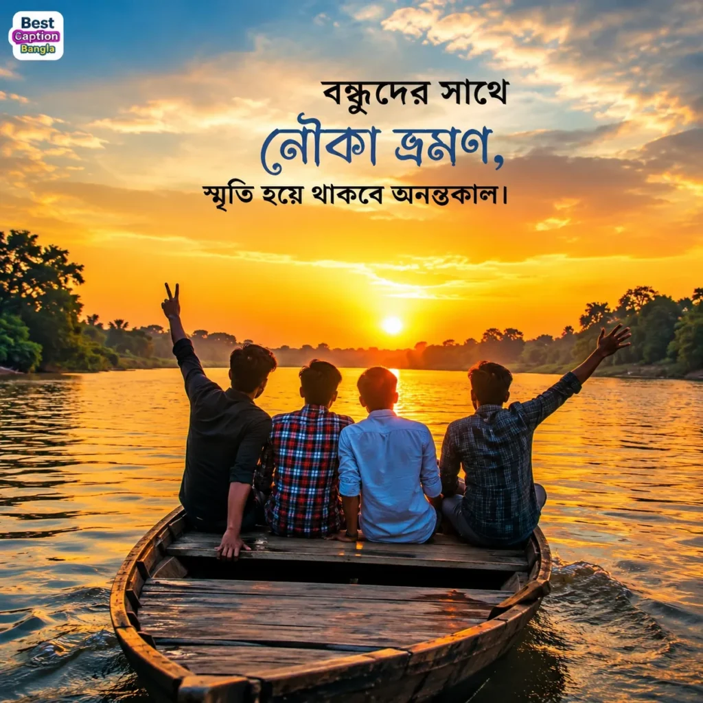 নৌকা নিয়ে ক্যাপশন