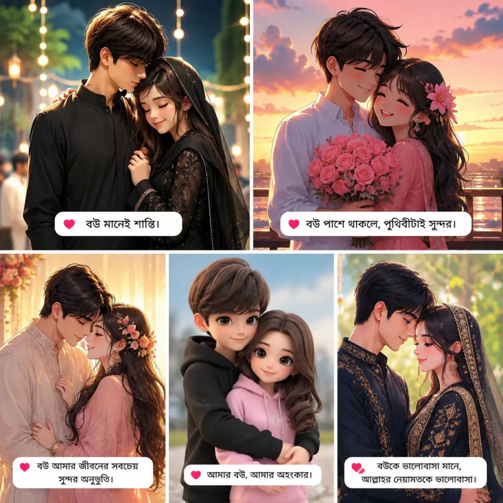 বউ নিয়ে ক্যাপশন