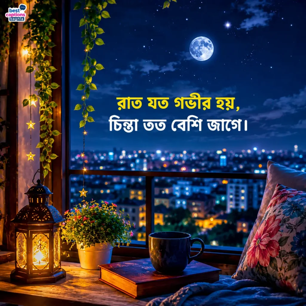 রাত নিয়ে ক্যাপশন