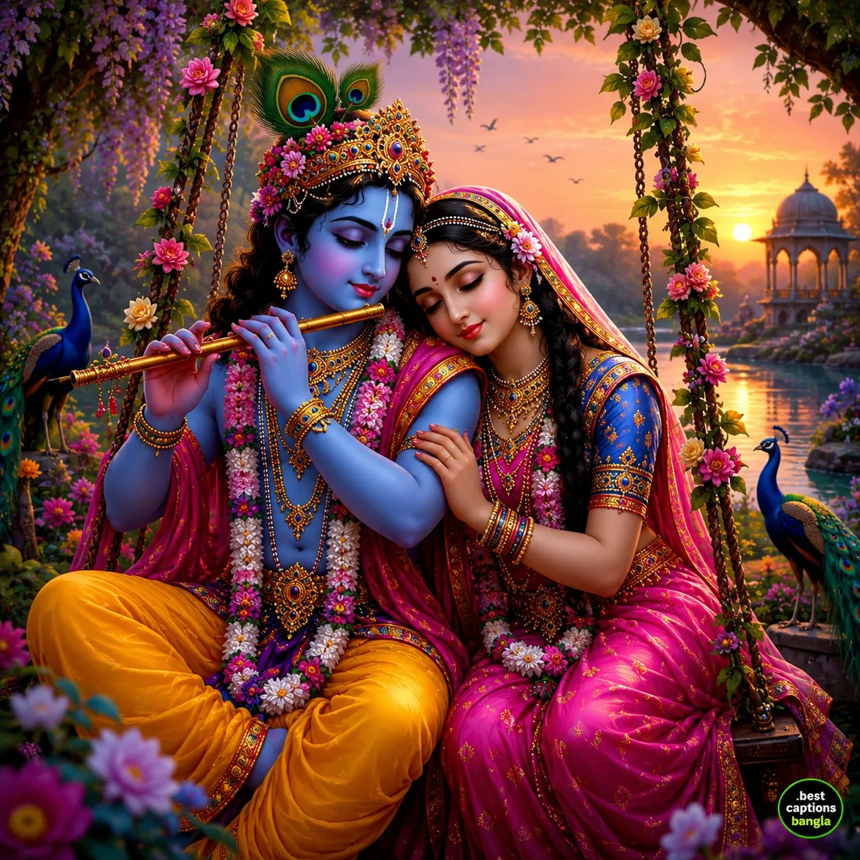 রাধা কৃষ্ণের প্রেমের ক্যাপশন